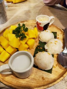 Crying Tiger - mango with sweet sticky rice