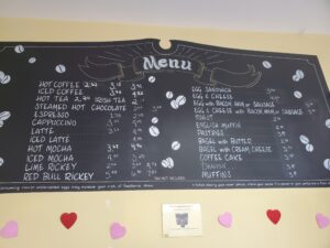 PS Gourmet Coffee - menu