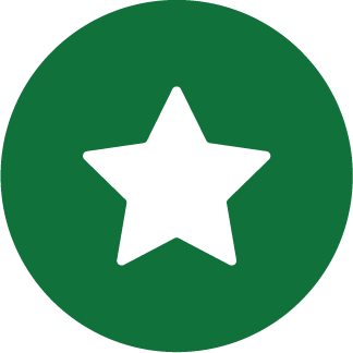 Dark Green star