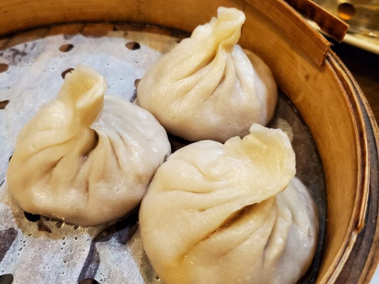 Dumpling Cafe - steamed pork & leek dumplings